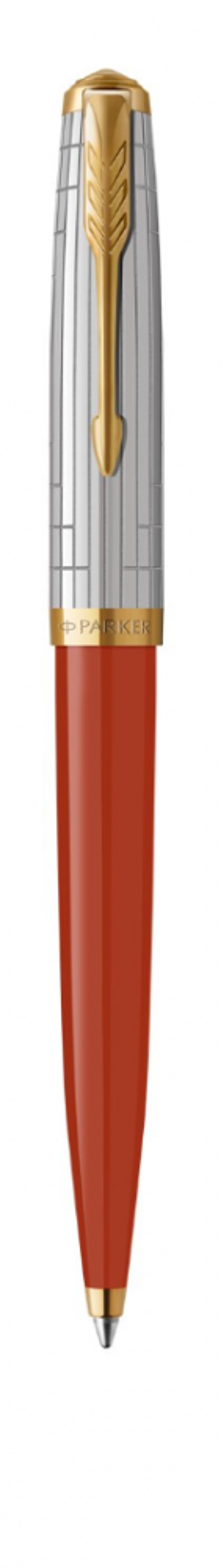 Шариковая ручка Parker 51 Premium Red GT стержень: M, цвет чернил: black, в подарочной упаковке.