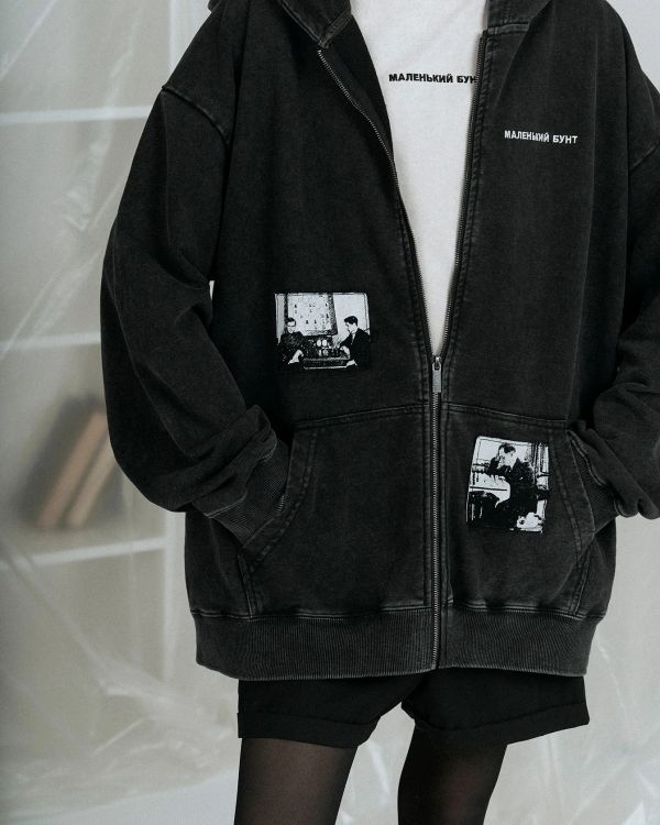 Худи Alekhine черное - фото 7