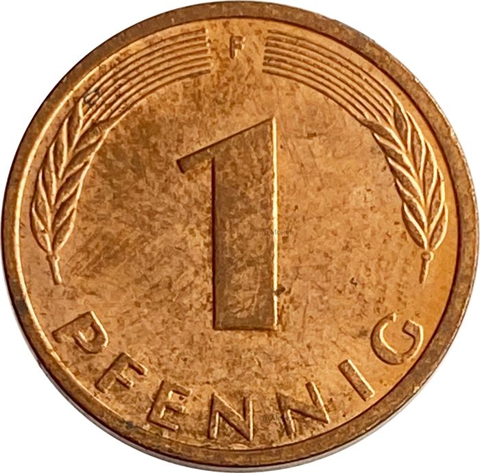1 пфенниг 1950-2001 Германия (ФРГ)