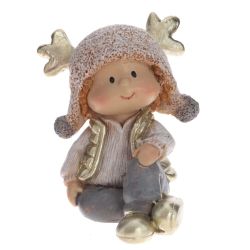 GAEM Фигурка декоративная "Мальчик/Девочка", L5,5 W6 H6,5 см, 2в.