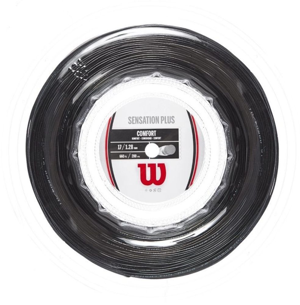 Теннисные струны Wilson Sensation Plus (200 m) - black
