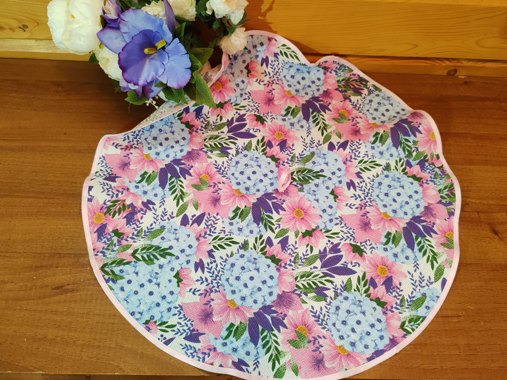 Полотенце кухонное, круглое, 2 шт, вафельное полотно