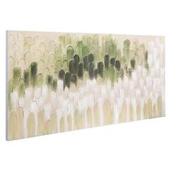 Панно декоративное с ручной росписью by feel, 140х70 см, хаки