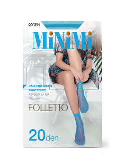 MiNiMi FOLLETTO 20 носки (в полоску)