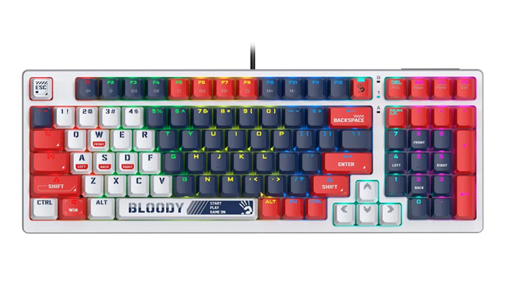 Клавиатура  A4Tech Bloody S98 Sports Navy BLMS Plus