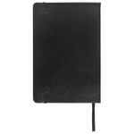 Блокнот в клетку с резинкой А5 (148x218 мм), 80 л., под кожу черный BRAUBERG "Metropolis Special", 111577