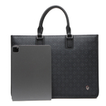 SEPTWOLVES Cow Leather Briefcase QPL Regular Unisex Black