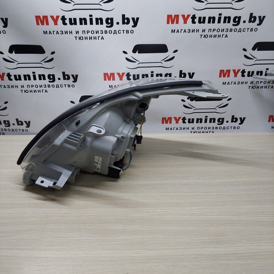 Передние фары Tube Light для Toyota Land Cruisre Prado 120 (03-09) динамические хромированные