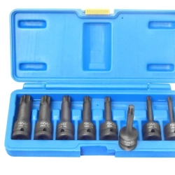 Набор головок-бит TORX ударных 8пр. 1/2''(T30, Т40, Т45, Т50, Т55, Т60, Т70, 80), в кейсе Forsage F-4088MPB