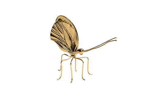 55RD3437S  Декор настольный "Бабочка золотая-1" 8*9см