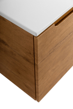 Подвесная тумба с раковиной BelBagno ETNA 120 Rovere Nature левая, ETNA-1200-2C-1A-SO-RN-L + BB1200ETL-L