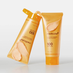 Medicube Kojic Acid Turmeric Toning Cleanser пенка для умывания с кислотами и экстрактом куркумы