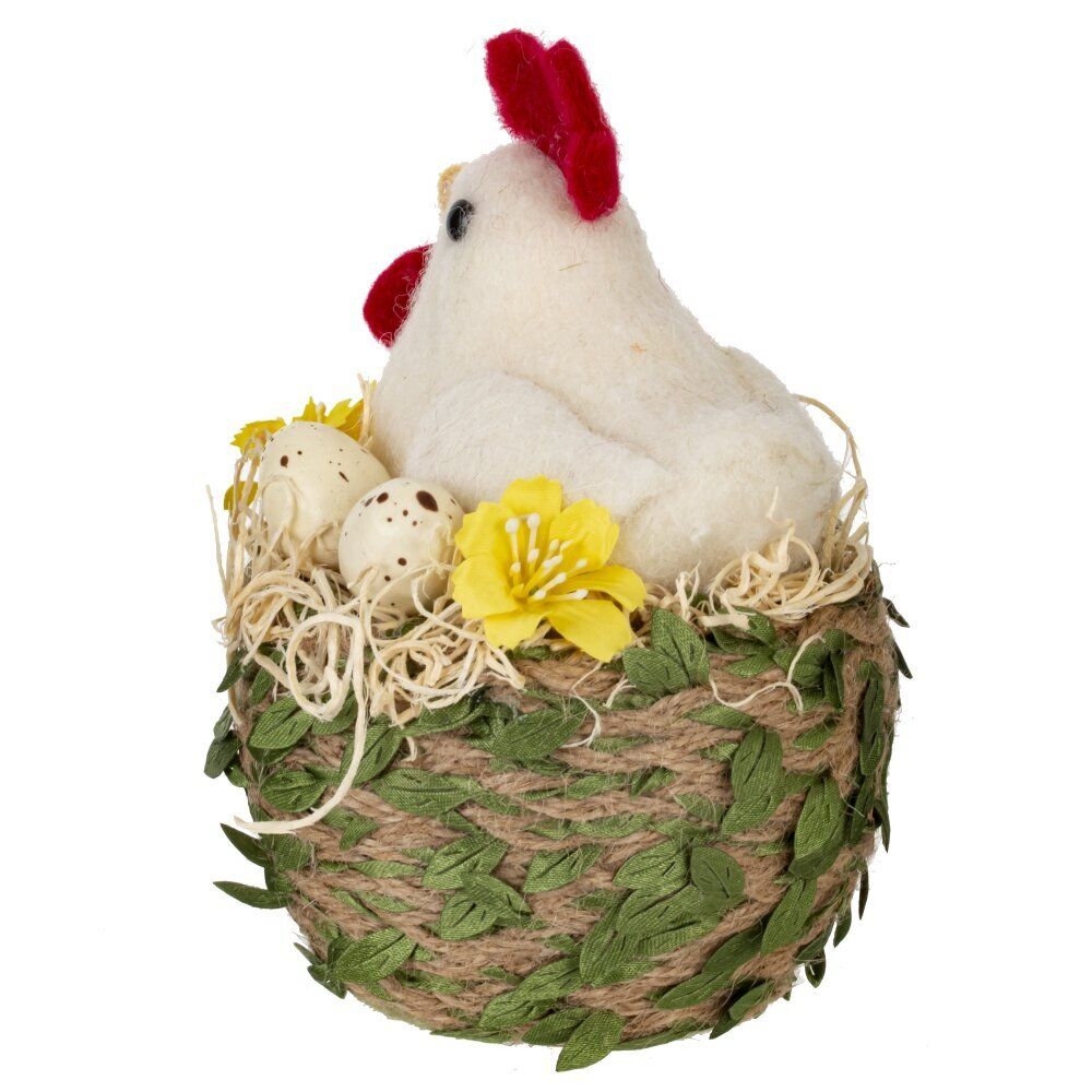 GAEM Фигурка декоративная "Курица в гнезде", L10 W10 H13 см