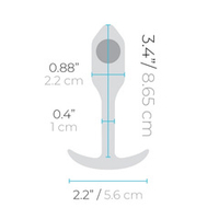 Анальная пробка для ношения цвета тиффани 9,6см b-Vibe Snug Plug 1 BV-007-MNT
