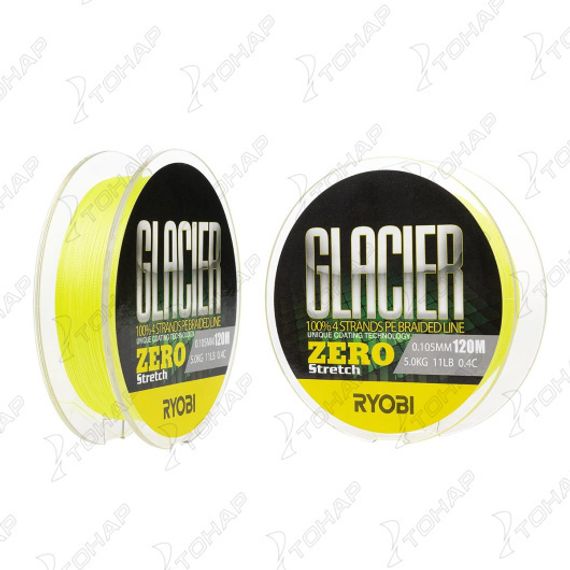 Шнур GLACLER ZERO-120M 0.4/d-0.105mm yellow Ryobi
