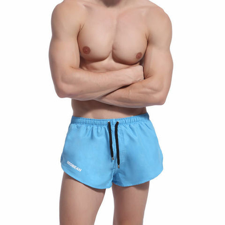 Мужские шорты купальные  голубые Seobean Shorts Blue