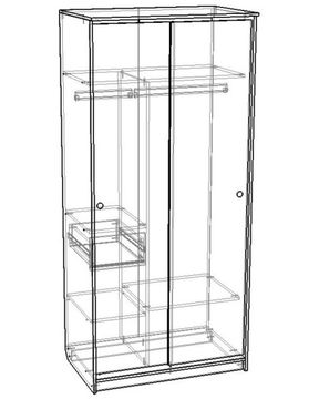 Шкаф-купе СЕНТ-2 левый