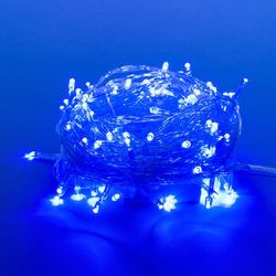 ULD-S1000-100-DTA WHITE IP20 Гирлянда светодиодная. 10м. 100 светодиодов. Белый свет. Провод прозрачный. ТМ Uniel