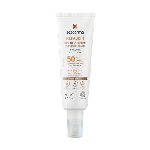 Sesderma REPASKIN SILK TOUCH COLOR SPF 50 | Cолнцезащитное средство для лица с тонирующим эффектом, 50 мл