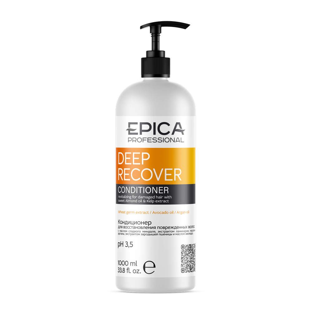 Кондиционер EPICA Professional Deep Recover для восстановления повреждённых волос 1000мл