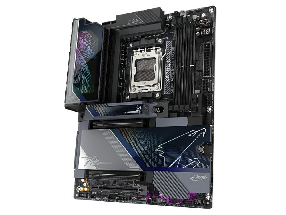 Материнская плата Gigabyte X870e Aorus Master X3d, Socket AM5, AMD X870E, ATX, RTL
