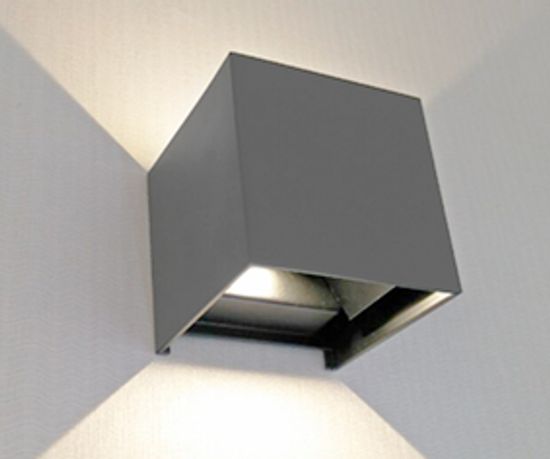 08585,16(3000K) Светильник Куб серый IP65 Led 6W