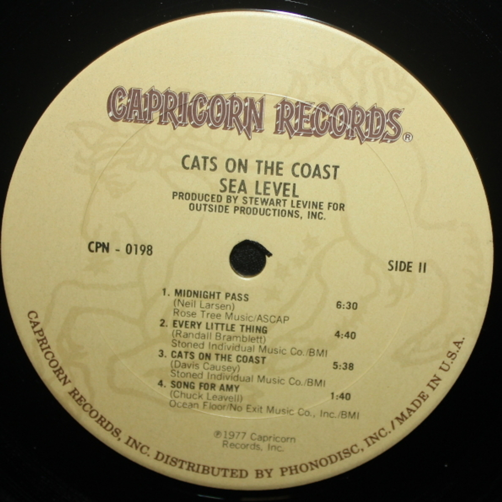 Sea Level / Cats On The Coast (LP)