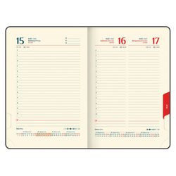 Ежедневник датированный 2026 А5 148х218 мм GALANT "CombiContract" под кожу черный (117488)