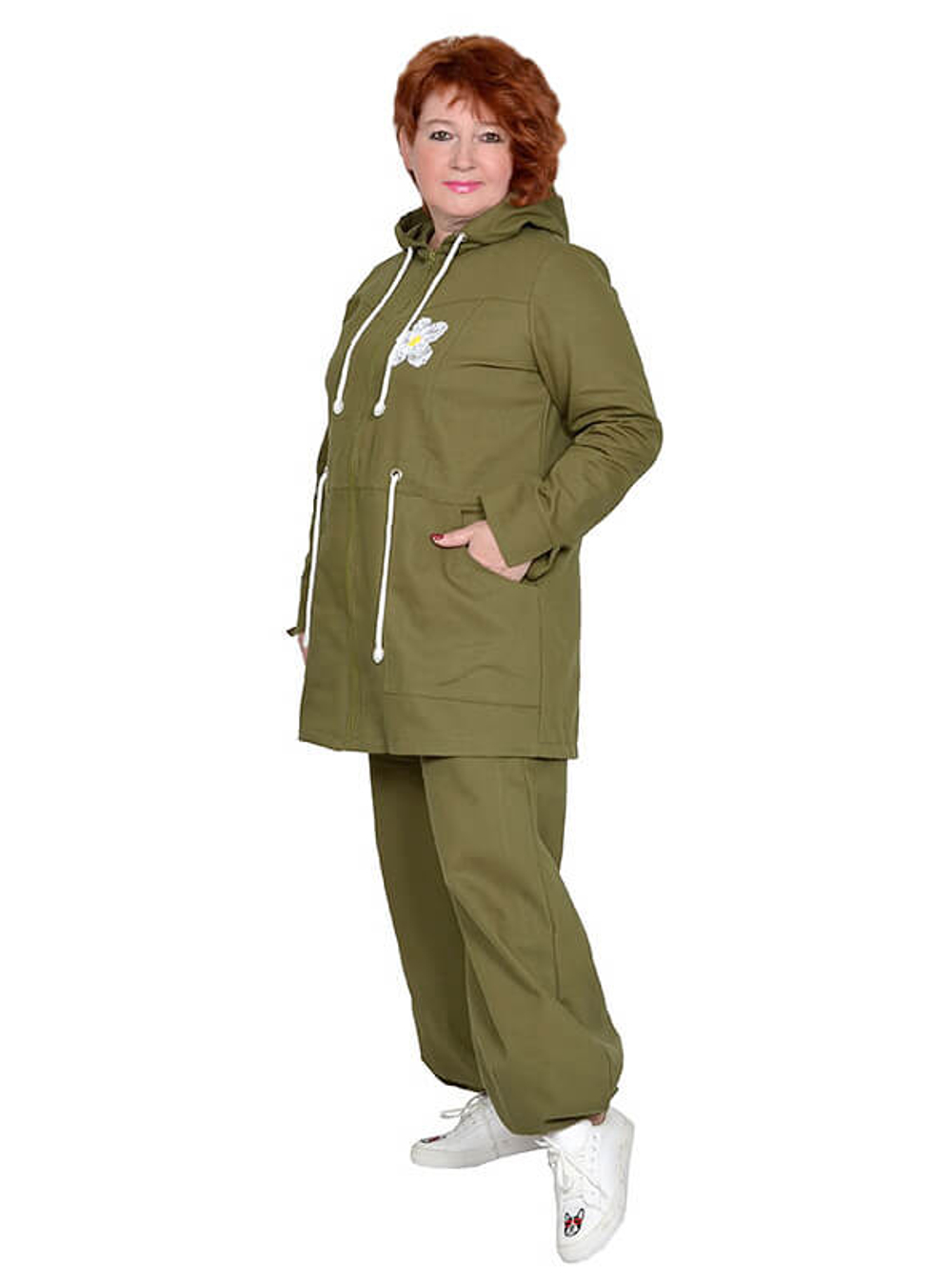 Джинсовые брюки Луговые цветы