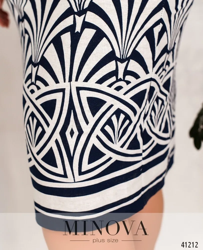 Платье 449Б-синий Minova