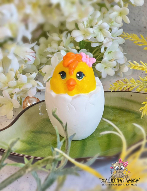 Силиконовая форма Цыпленок в скорлупе