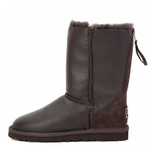 Угги Short Zip Metallic Chocolate