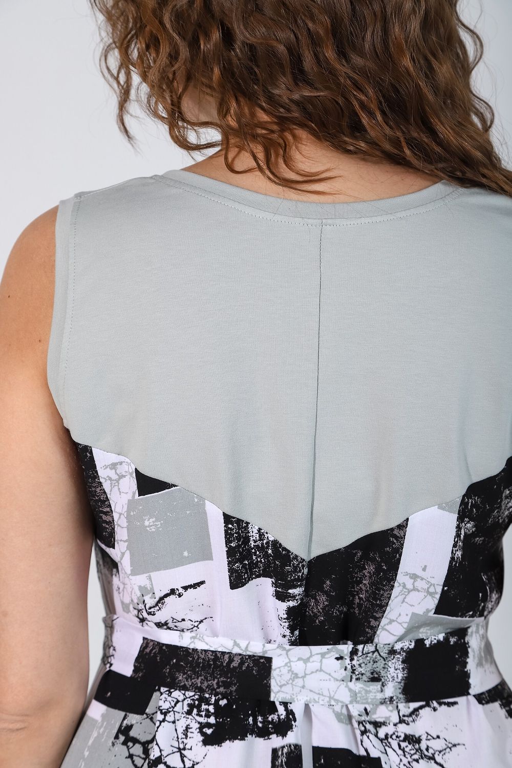 Сарафан Сага-2 Виотекс СЕРО-ЗЕЛЁНЫЙ