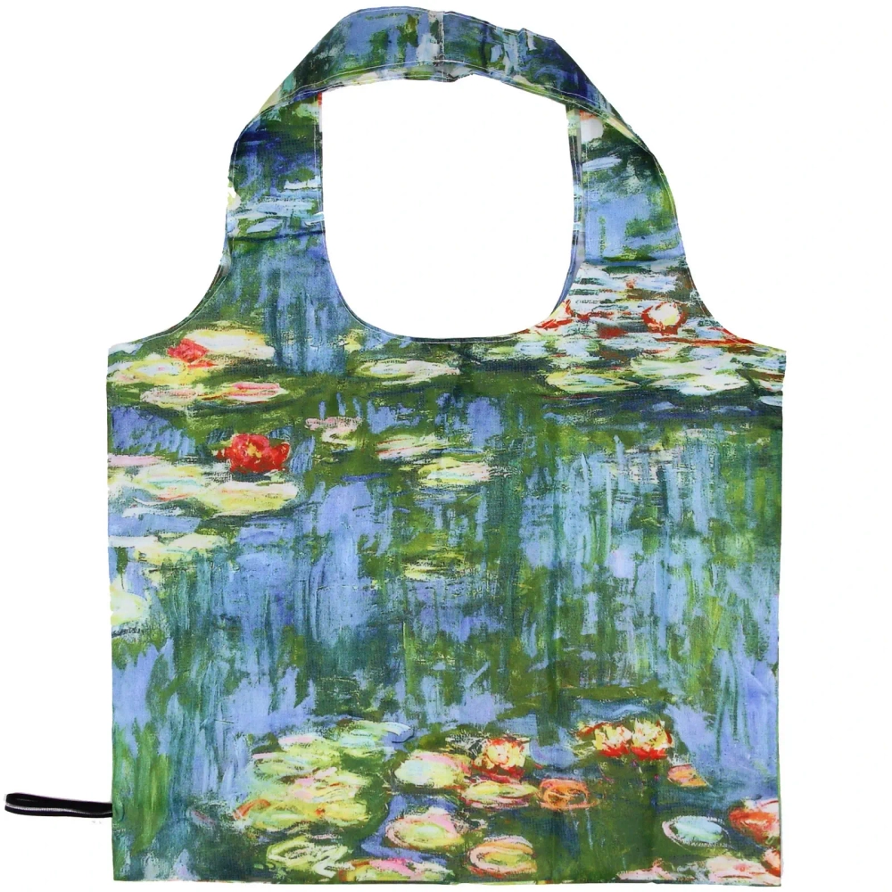Сумка - шоппер в чехле с замком водонепроницаемая «ИДЕЯДОМА», принт водяные лилии, 46*55см
