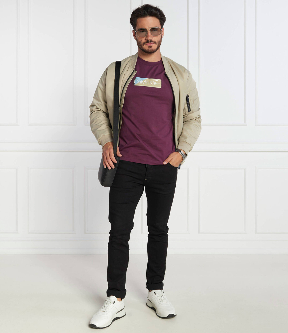 Футболка LAYERED GEL LOGO Calvin Klein - фиолетовый(K10K111845)