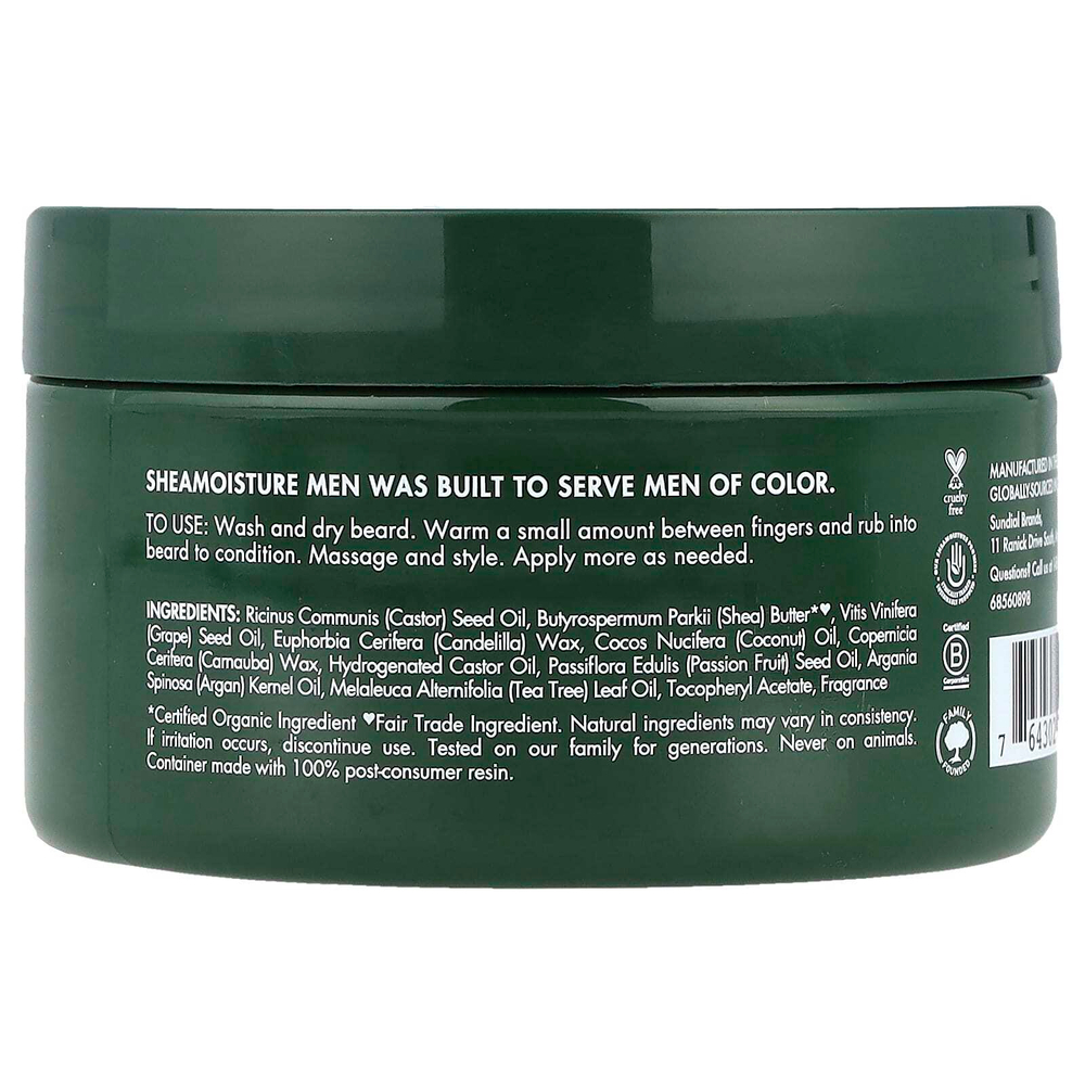 SheaMoisture, Для мужчин, бальзам для бороды, масло маракуйи и масло ши, 113 г (4 унции)