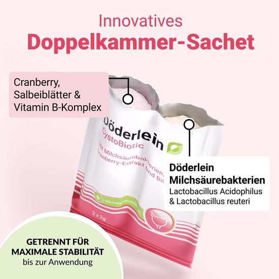 Doderlein CystoBiotic молочнокислые бактерии + биотин + экстракт клюквы