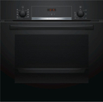 Электрический духовой шкаф Bosch HBF534EB0Q, 59.5 см, 66 л, 9 режимов, гриль, конвекция, каталитическая очистка, черный
