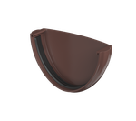 ТН ПВХ 125/82 мм, заглушка желоба, коричневый