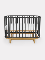 Кровать детская 120*60 RANT "SANDY" (арт.767) овальная/сьемное ограждение Moon Grey (2 кор)