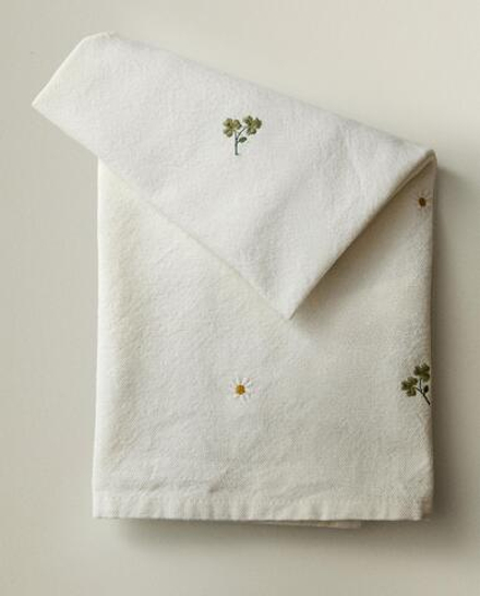 Zara Home кухонное полотенце из хлопка, вышивка, 70 50 см · 3291/026