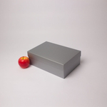 Коробка крышка-дно 30x10x20, серебро, картон