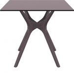 Стол пластиковый Siesta Contract Ibiza Table 80, коричневый