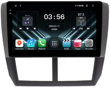 Магнитола для Subaru Forester 3 2008-2013, Impreza 3 2007-2011 - FarCar DX062M монитор 9.5" IPS на Android 13, 4+64Гб, CarPlay