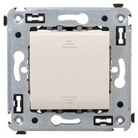 Переключатель одноклавишный в стену, "Avanti", "Ванильная дымка"