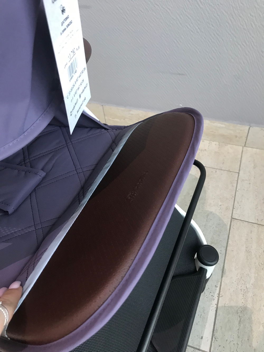 Коляска прогулочная Babalo 2024 Фиолетовый текстиль на белой раме