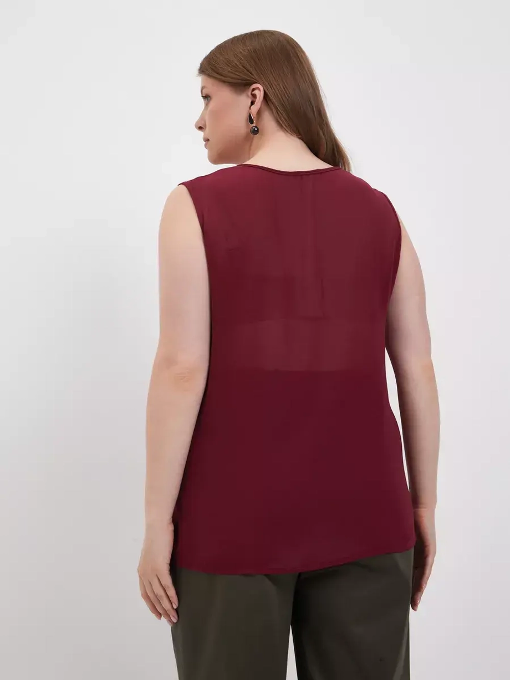 Майка, топ под пиджак однотонная