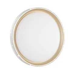 3054/DL PALE SN 000 Светильник пластик/белый/золотистый LED 48Вт 3000-6300K D395 IP43 пульт ДУ SHINY