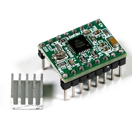 Драйвер шагового двигателя A4988 DC 0-35В 2A