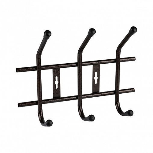 Вешалка настенная 3 крюч 310х230х90мм бронза Рыжий Кот